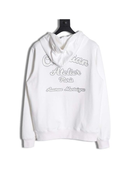 Dior 23Fw hooded sweatshirt with front and back signature letters embroidery,Dior
