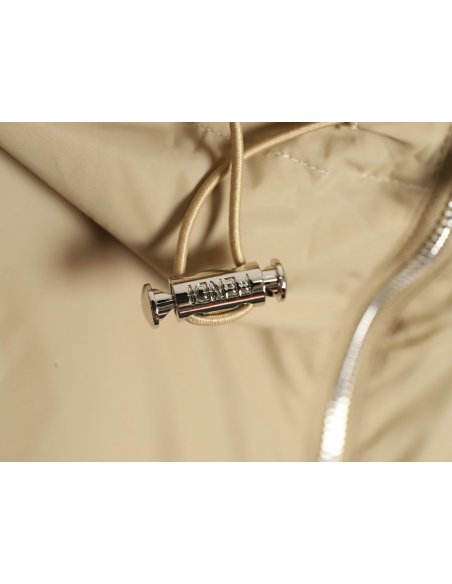 Fendi FD24SS Green FF Reversible Nylon Jacket Hooded Jacket,Fendi