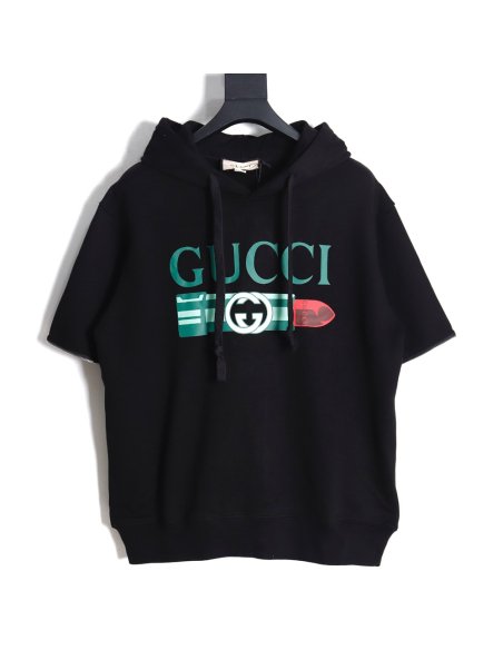 GUCCI lipstick print detachable hooded sweatshirt,Gucci