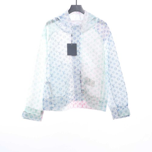 Louis Vuitton Gradient Presbyopia Mesh Hooded Jacket TSK1,Louis Vuitton