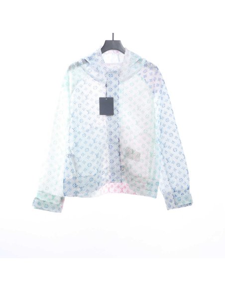 Louis Vuitton Gradient Presbyopia Mesh Hooded Jacket TSK1,Louis Vuitton