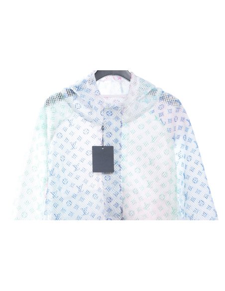 Louis Vuitton Gradient Presbyopia Mesh Hooded Jacket TSK1,Louis Vuitton