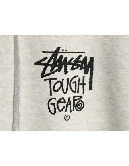 Stussy TGH letter printed hooded plus fleece hoodie,Stussy