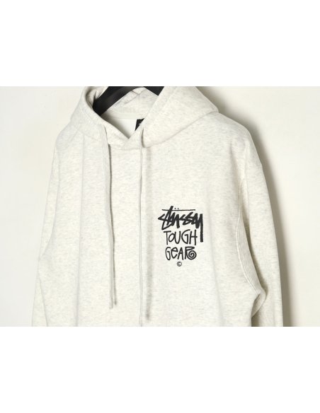 Stussy TGH letter printed hooded plus fleece hoodie,Stussy