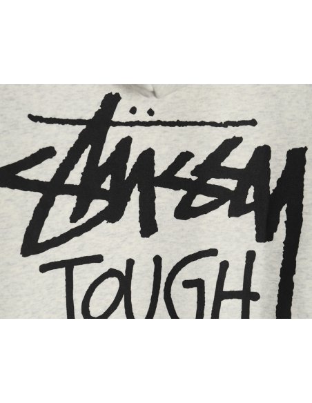 Stussy TGH letter printed hooded plus fleece hoodie,Stussy