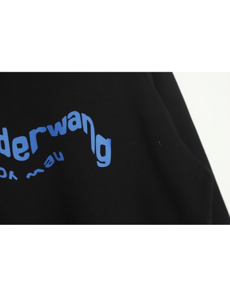 Alexander Wang 22FW Twisted Letters Crewneck Sweatshirt TSK1,Alexander Wang