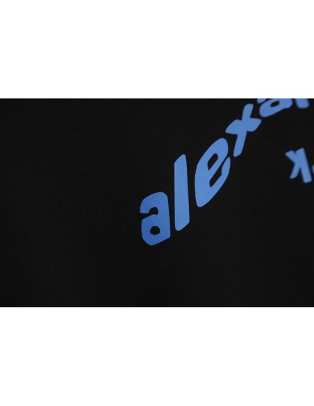 Alexander Wang 22FW Twisted Letters Crewneck Sweatshirt TSK1,Alexander Wang