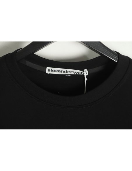 Alexander Wang 22FW Twisted Letters Crewneck Sweatshirt TSK1,Alexander Wang