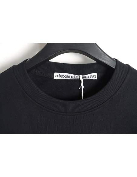 Alexander wang 23FW foam flag letter crew neck sweatshirt,Alexander Wang