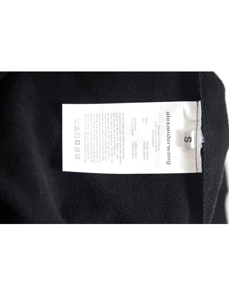 Alexander wang 23FW foam flag letter crew neck sweatshirt,Alexander Wang