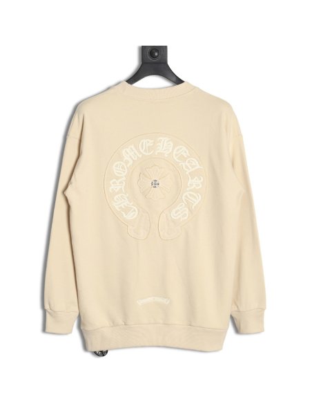 Chrome Hearts distressed burnout patch sweatshirt,Chrome Hearts