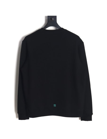 Givenchy rainbow gradient embroidered crewneck sweatshirt,Givenchy