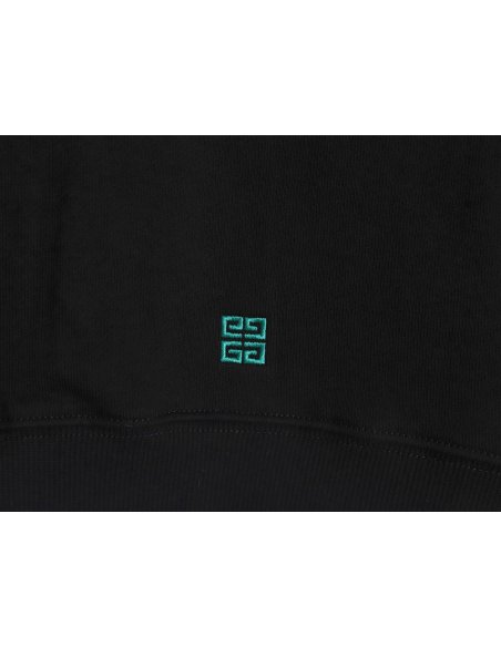 Givenchy rainbow gradient embroidered crewneck sweatshirt,Givenchy