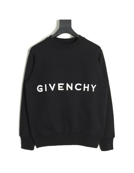Givenchy round neck sweatshirt with front and back 3D embroidery,Givenchy