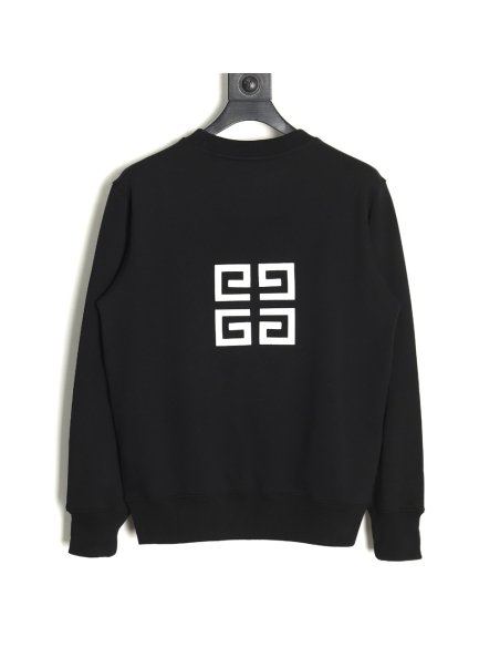 Givenchy round neck sweatshirt with front and back 3D embroidery,Givenchy