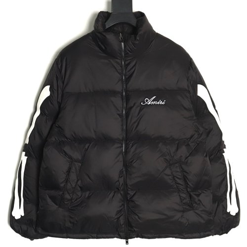 Amiri bone sleeve embroidered down jacket,Amiri