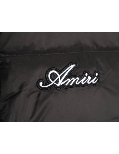Amiri bone sleeve embroidered down jacket,Amiri