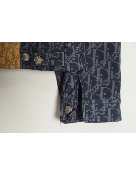 Dior 23ss new full printed old flower zipper jacket,Dior