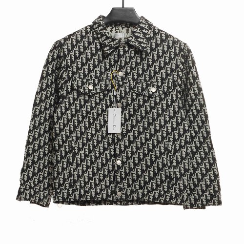 Dior classic LOGO jacquard all-over printed jacket,Dior