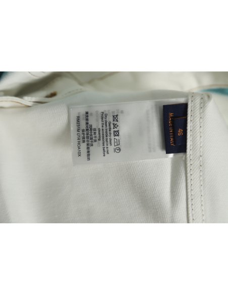 Louis Vuitton 22FW crushed ice blue splash ink denim jacket,Louis Vuitton