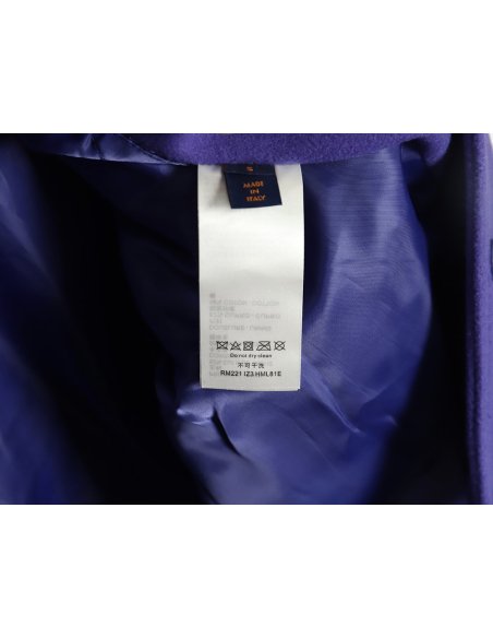 Louis vuitton baseball jacket with lettering logo TSK2,Louis Vuitton