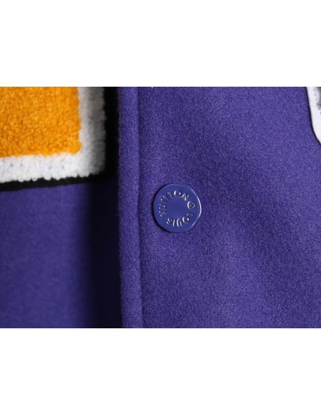 Louis vuitton baseball jacket with lettering logo TSK2,Louis Vuitton