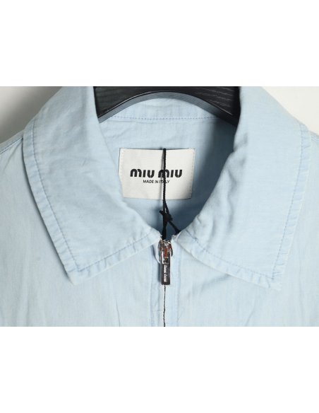 Miu Miu double pocket belted jacket,Miu Miu