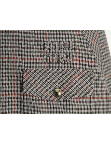 Miu Miu fine plaid stand collar zipper jacket,Miu Miu