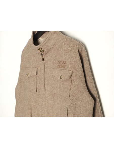 Miu miu herringbone twill pattern jacket,Miu Miu