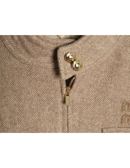 Miu miu herringbone twill pattern jacket,Miu Miu