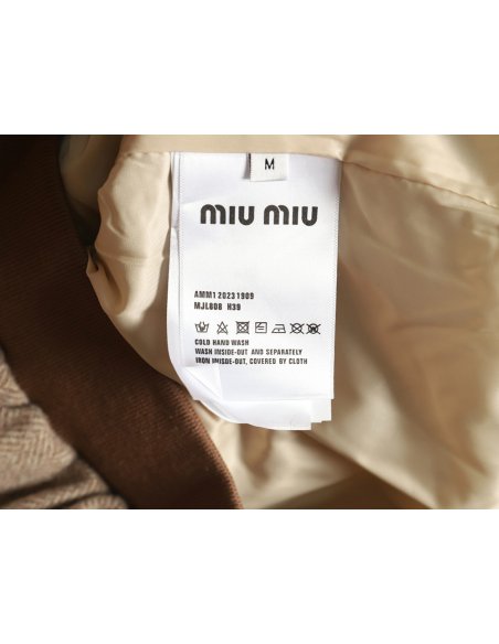 Miu miu herringbone twill pattern jacket,Miu Miu