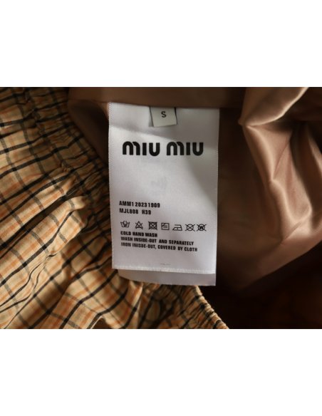 Miu Miu yellow checked jacket,Miu Miu