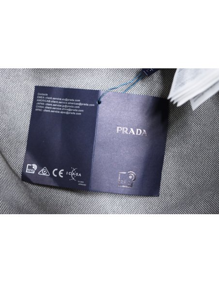 Prada Denim Zip-Up Jacket,Prada