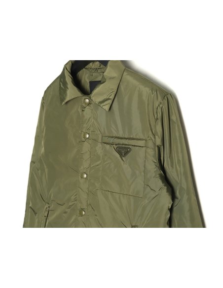 Prada Recycled Nylon Lightweight Puffer Jacket,Prada