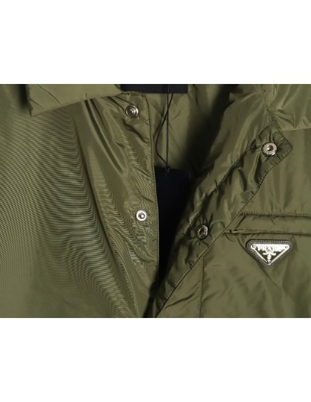 Prada Recycled Nylon Lightweight Puffer Jacket,Prada