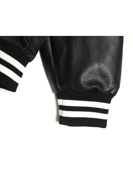 Prada removable hood regenerated nylon bomber jacket,Prada