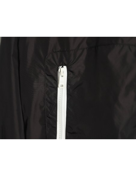Prada triangle logo webbing woven zip-up jacket,Prada