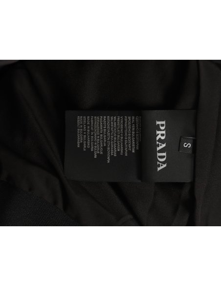 Prada triangle logo webbing woven zip-up jacket,Prada