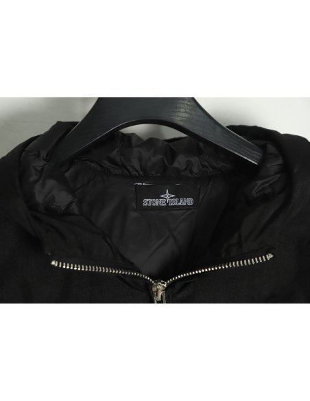 STONE ISLAND Black Ghost Shadow Series Down Jacket,Stone Island