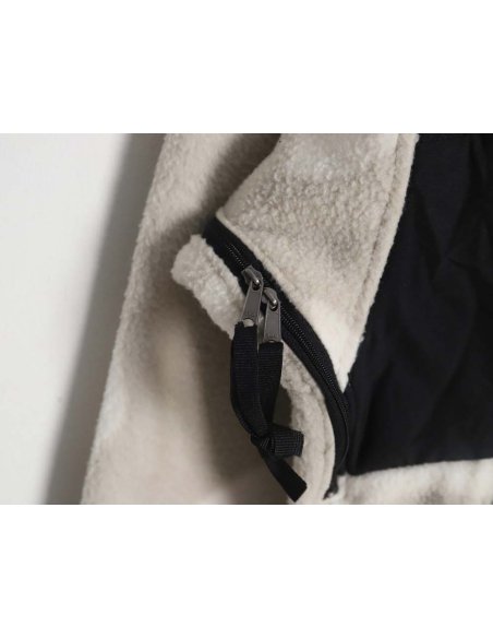 The North Face x KAWS North Face joint model FW23 1995 Denali Logo printed color block zipper fleece long-sleeved jacket,The Nor