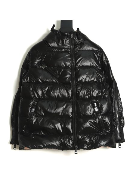 Moncler liriope series hooded diagonal zipper down jacket TSK1,Moncler