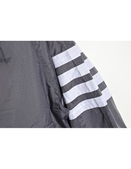 Thom Browne Hooded Four Bar Mesh Windbreaker Jacket,Thom Browne