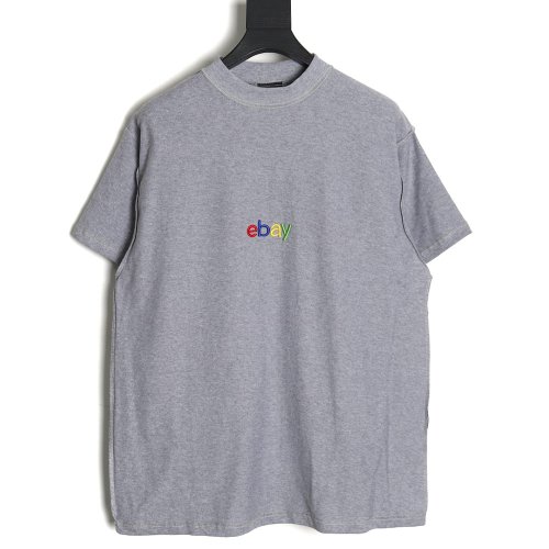 Balenciaga 24SS eBay embroidered short-sleeved T-shirt,Balenciaga