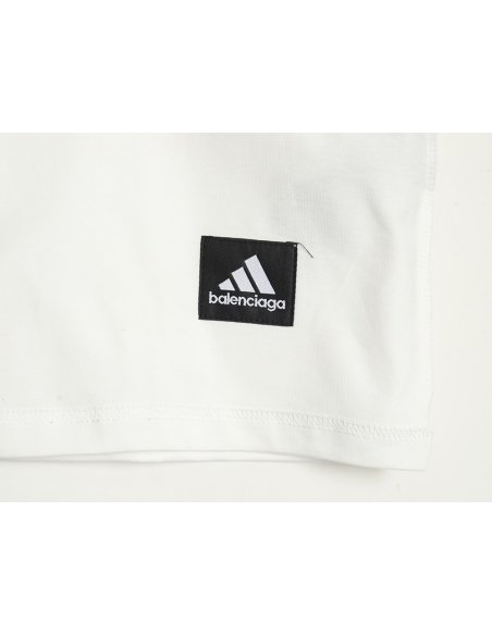 Balenciaga   Adidas co-branded embroidered short-sleeved T-shirt,Balenciaga