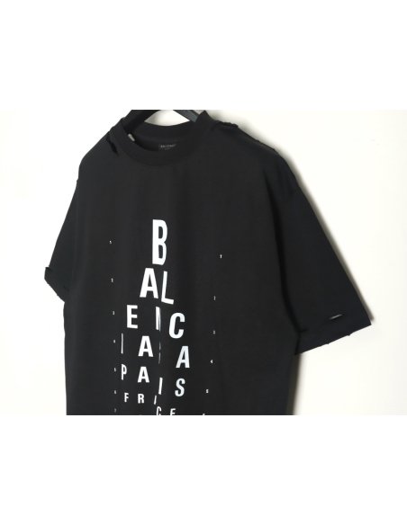 Balenciaga Cut Eye Chart Short Sleeve T-shirt TSK1,Balenciaga