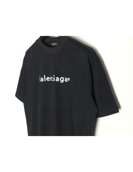 Balenciaga Small R Logo Print Short Sleeve T-shirt TSK1,Balenciaga