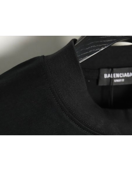 Balenciaga Small R Logo Print Short Sleeve T-shirt TSK1,Balenciaga