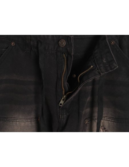 Balenciaga distressed denim trousers with ripped pockets,Balenciaga