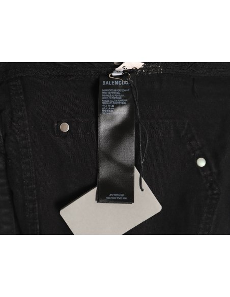 Balenciaga distressed denim trousers with ripped pockets,Balenciaga
