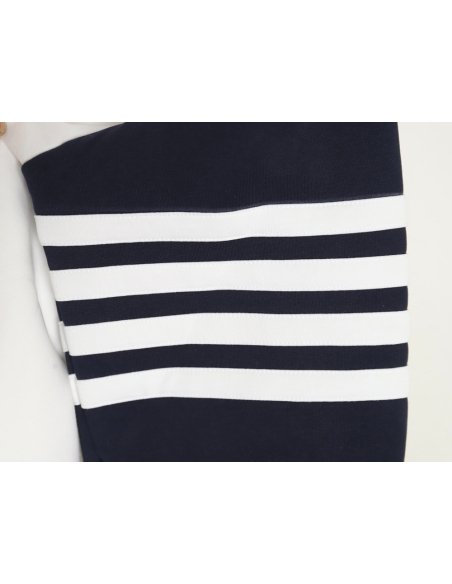 Thom Browne patchwork four-bar fleece hooded sweatshirt,Thom Browne